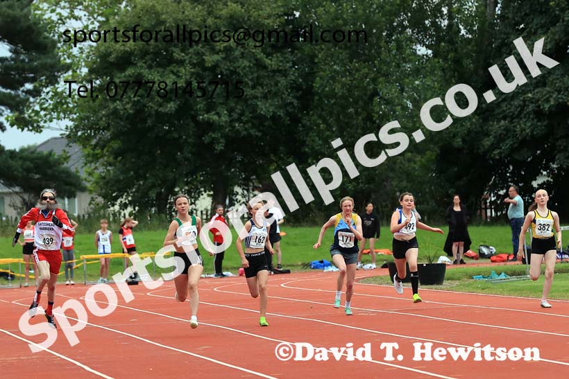 The 100 metres, Wednesday, july 24th, 2024 NEGP 5, Monkton Stadium.  Photo: David T. Hewitson/Sports for All Pics